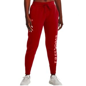 🛑SOLD🛑  New - Under Armour Freedom - Rival Fleece Jogger - Stadium Red - Size M